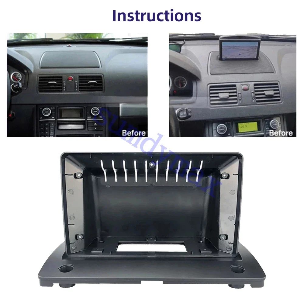 

9" Car Radio DVD GPS Frame For Volvo XC90 2001-2013 car panel Dash Mount Kit No DVD Android Multimedia Player Accessories
