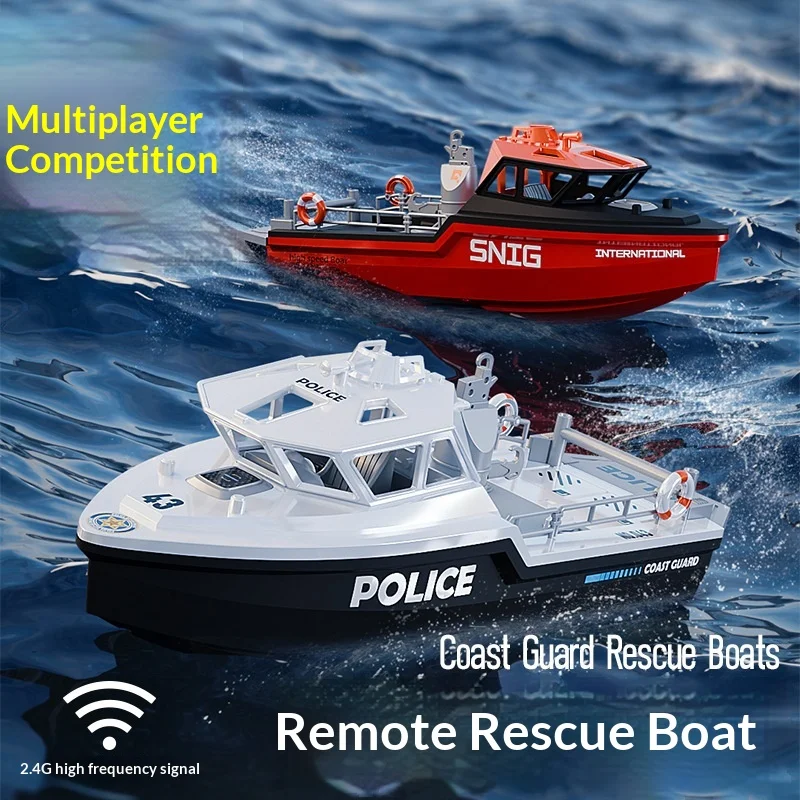 Tx694 Barco de rescate con control remoto de alta velocidad, Jet Vortex, remolcador eléctrico subacuático sin escobillas, modelo Go Kart, juguete