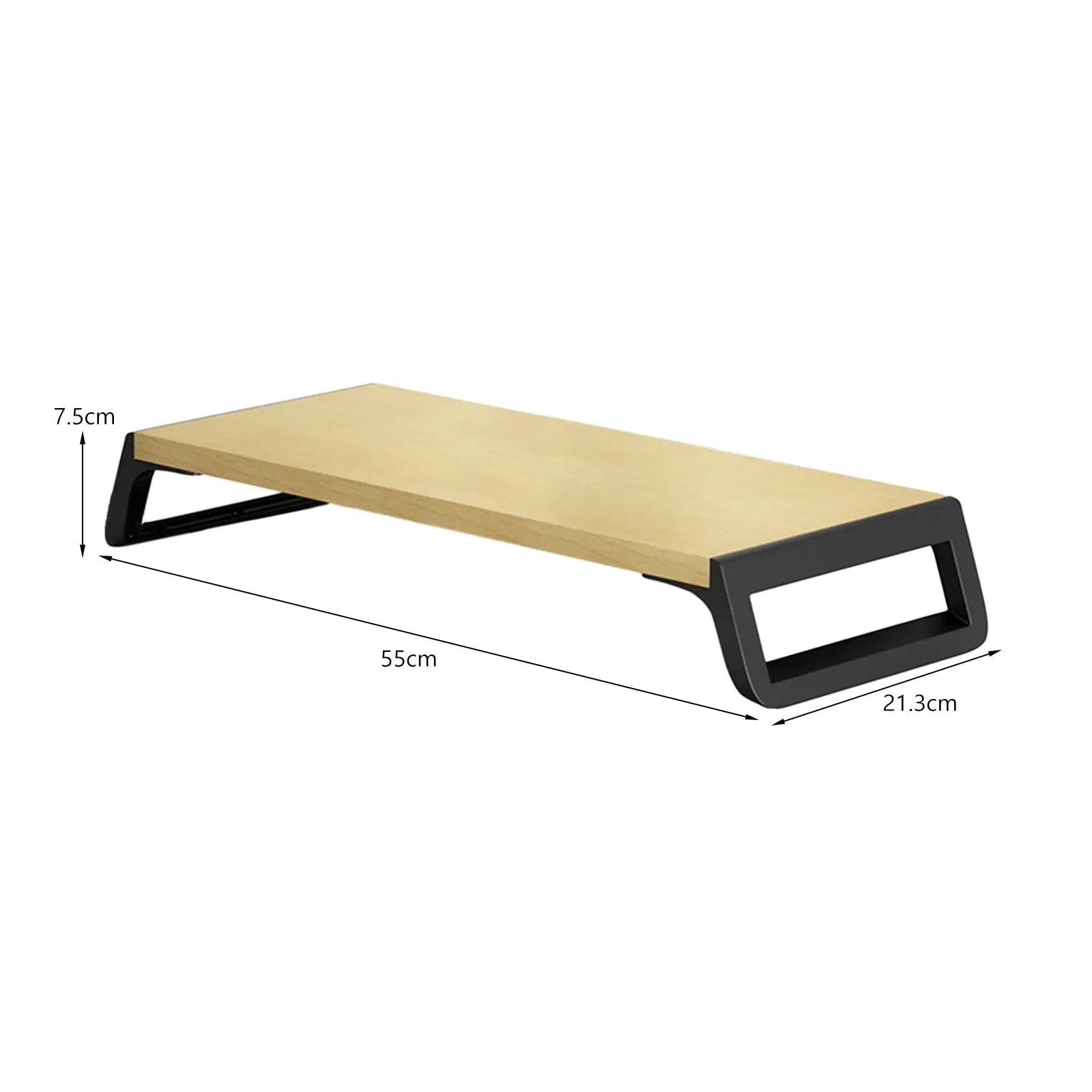 Riser Monitor Komputer, Meja Berdiri Monitor untuk Rak Desktop Monitor Printer untuk Perlengkapan Kantor Kayu Layar PC,