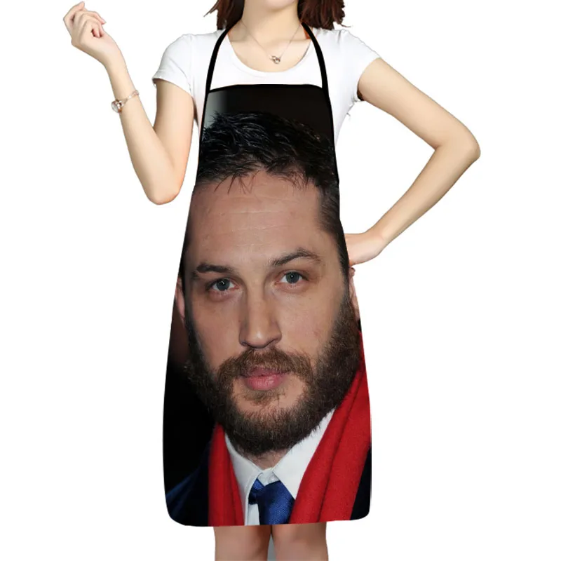 Tom Hardy Actor Apron Kitchen Aprons For Women Men Bibs Household Cleaning Pinafore Home Cooking Apron For Manicure