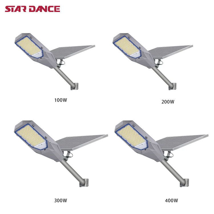 Star Dance High Class Cheap Die Cast Housing Outdoor Split Led Streetlight 100W Solar Pole Street Light