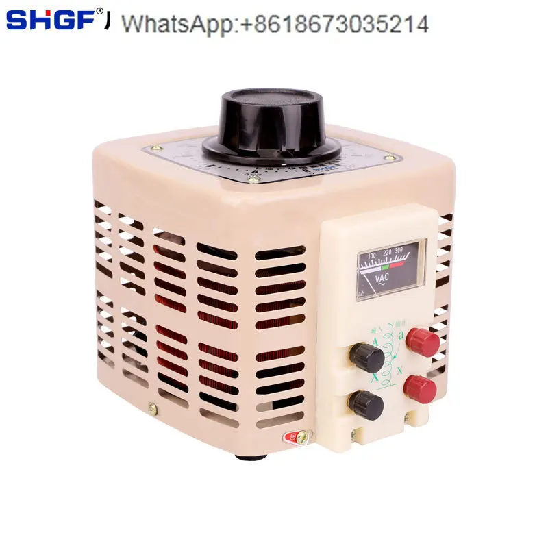 

Automatic voltage regulator 2KW 2KVA single-phase adjustable voltage regulator 0-250V AC voltage regulation transformer