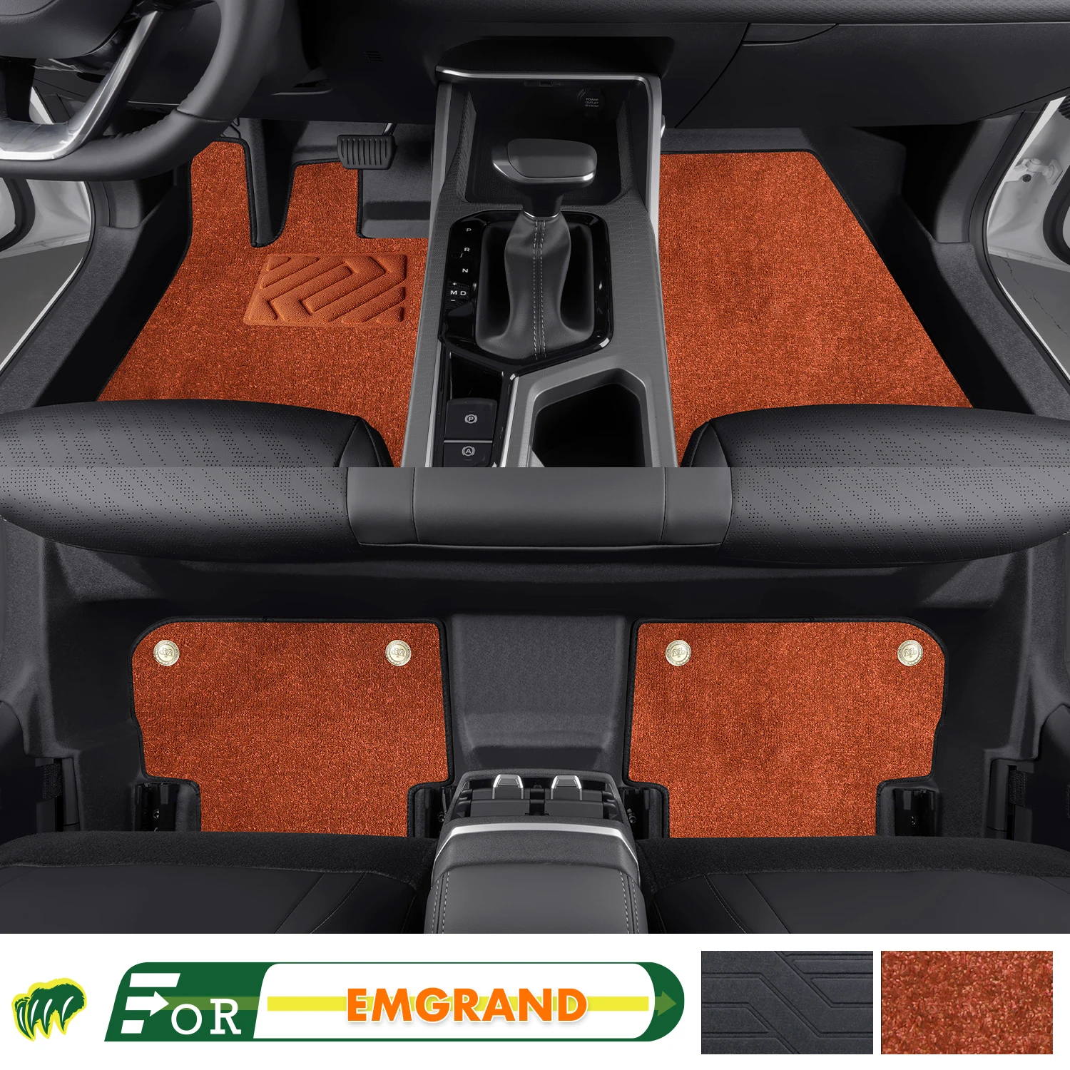 Left-hand Drive Car Floor Mat For GEELY 4th EMGRAND S GL GS 2016-2024 Full Surround Foot Mat Floor Mat Interior Floor Liner