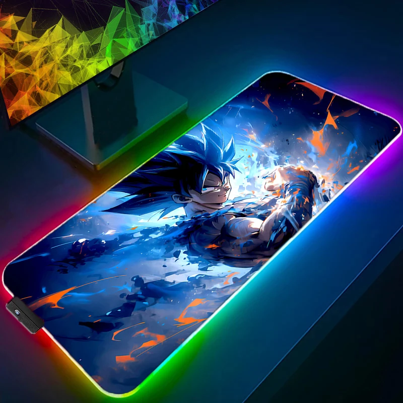 

RGB LED D-dragon B-ball Anime Mouse Pad Gamer Keyboard Pad Desk Mouse Mat Carpet Rubber Tapis Souris Gaming Notbook PC Mousepad