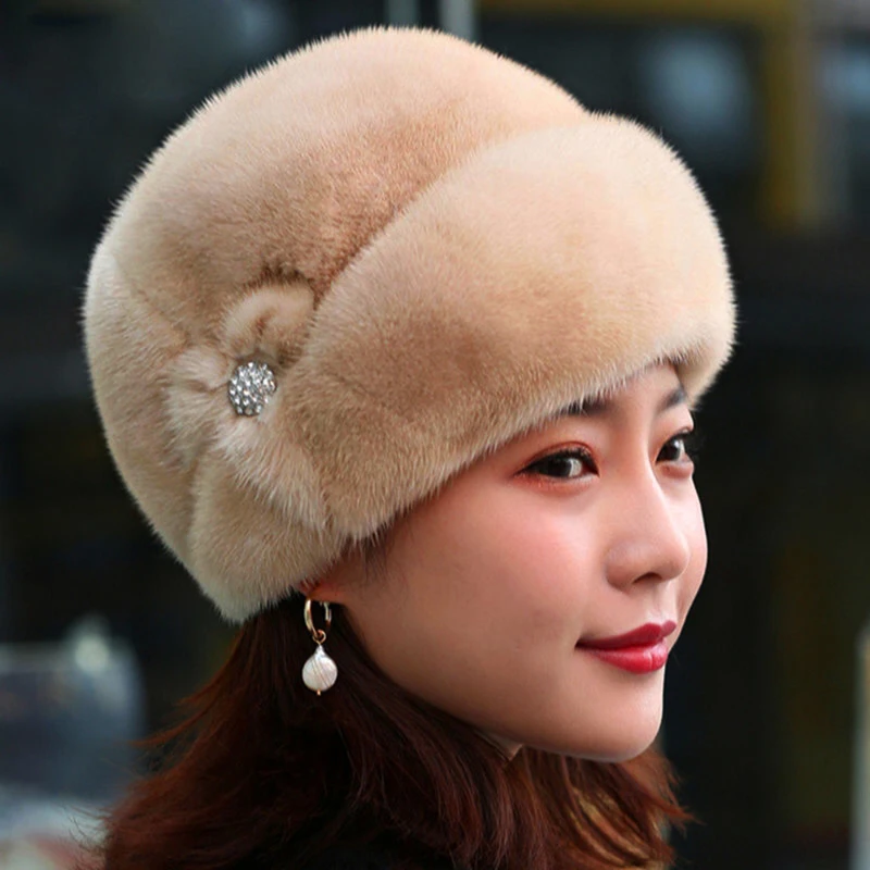 Winter Fashion Hat For Women Fashion Outdoor Warm Hats Thick Warm All-Match Female Hat Simple Comfortable Solid Color Hats