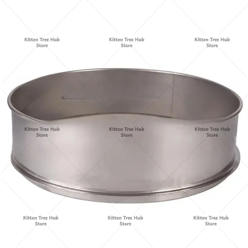 Diameter 30CM Height 10CM 304 Stainless Steel Sieve For Electric Vibrating Machine Optional Mesh