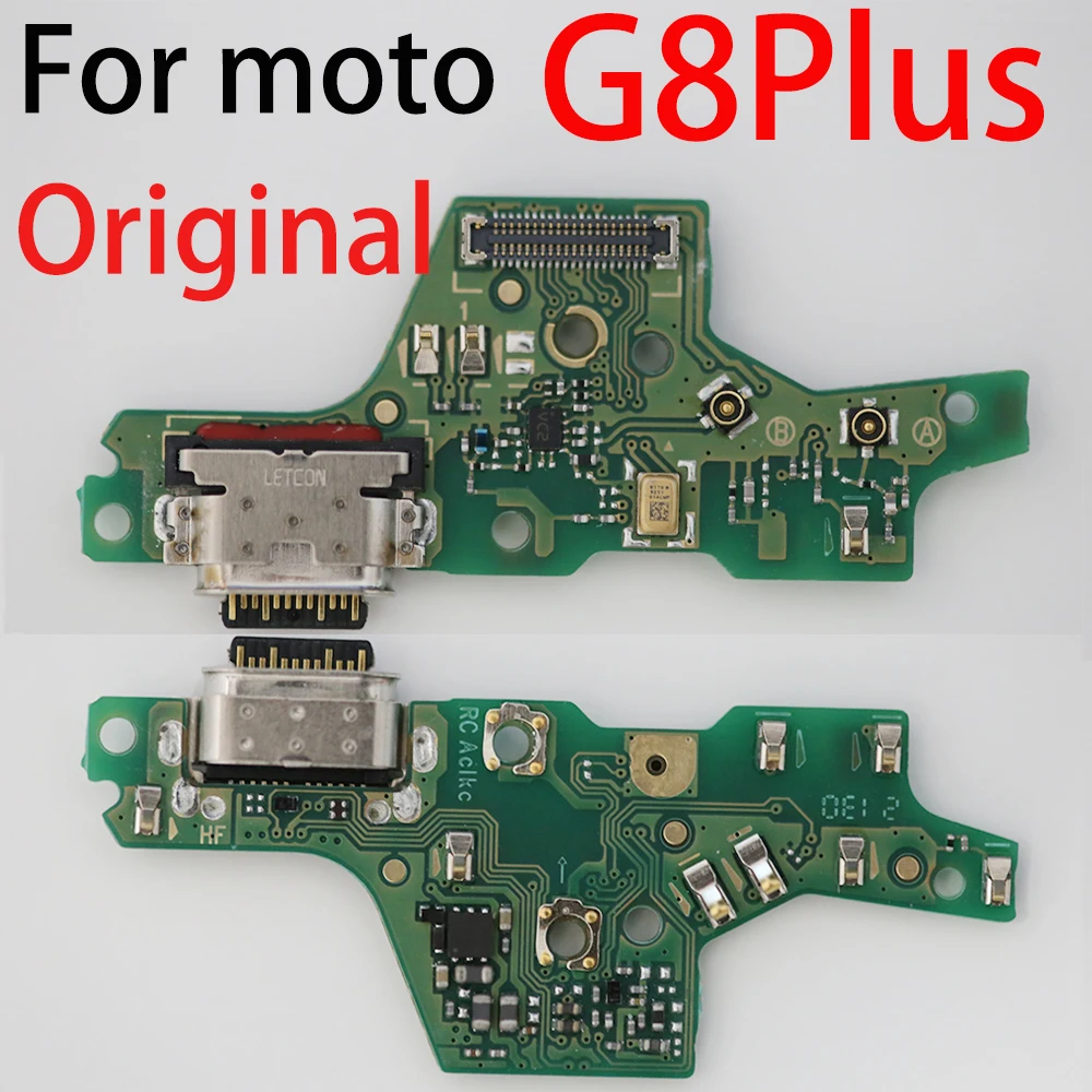 5Pcs Original USB Charging Board Connector Flex For Moto One Action Vision Fusion G8 G9 Play G9 Power G9 Plus G5 G6 G7 E6P E6s