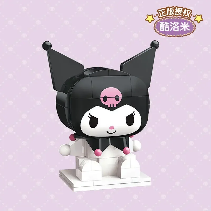 น่ารัก Keeppley Sanrio Building Blocks Hello Kitty Kuromi Pochacco 3D ปริศนาประกอบ Cinnamoroll ชุดอิฐของเล่นสําหรับของขวัญเด็ก