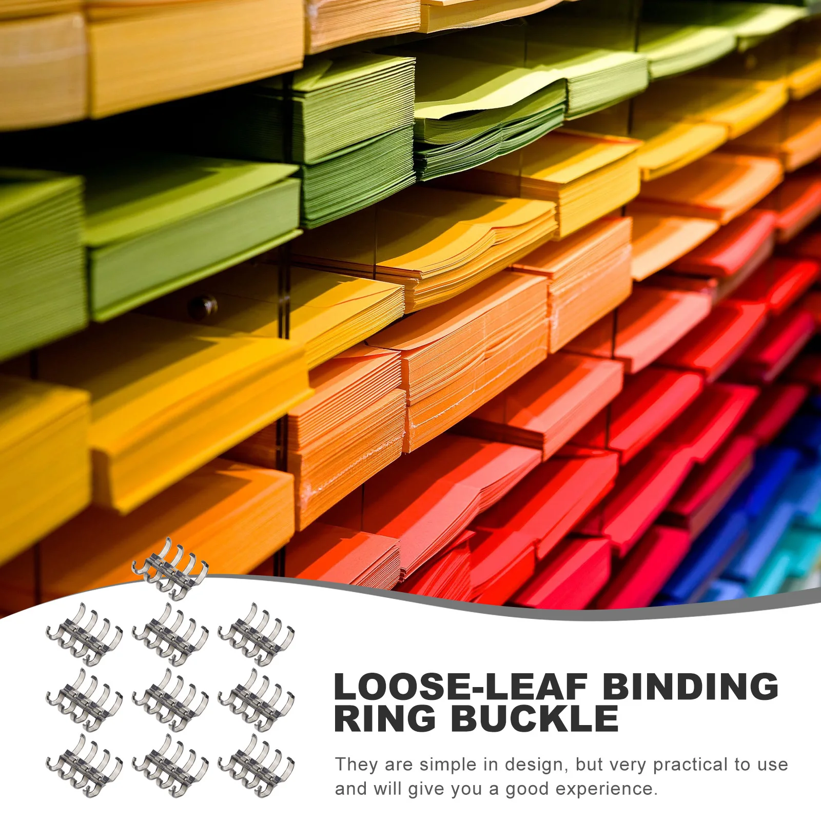 10 قطعة أربعة حفرة الموثق يستقر جيدا مصقول قسط المواد البلاستيكية مذكرة الايداع المنزل مكتب المدرسة أربعة حفرة الموثق