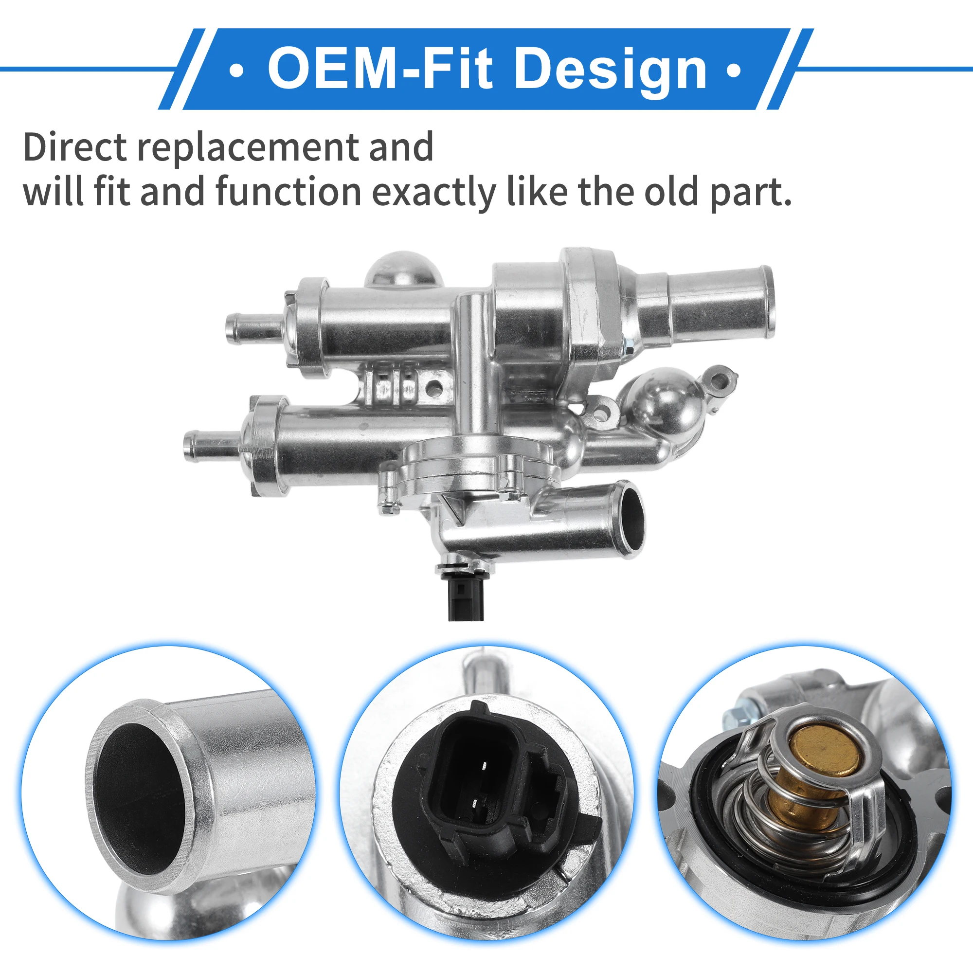 X Autohaux ترقية الألومنيوم ترموستات الإسكان ل دودج رحلة 2009-2020 68003582AB