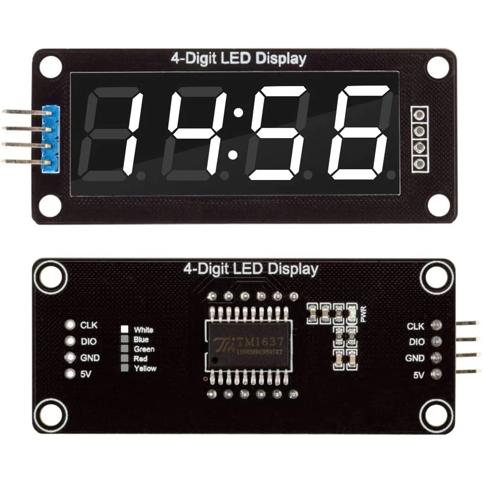 TM1637 LED Display Module For Arduino 7 Segment 4 Bits 0.36 0.56 Inch Clock RED Anode Digital Tube Four Serial Driver Board Pack