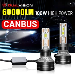 Dualvision K5C H7 H4 H1 faro LED 880 881 H27 9007 9008 H13 H11 H8 9005 HB3 9006 HB4 9012 HIR2 5570 CSP Canbus lámpara de coche 180W