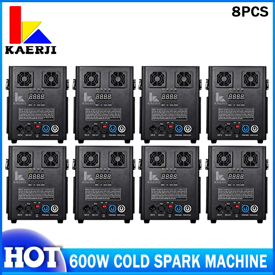 

0 Tax 8Pcs Lot 600W Cold Spark Machine DMX Fireworks Fountain Spark Stage Effect For Wedding Party Sparkler Special Equipment