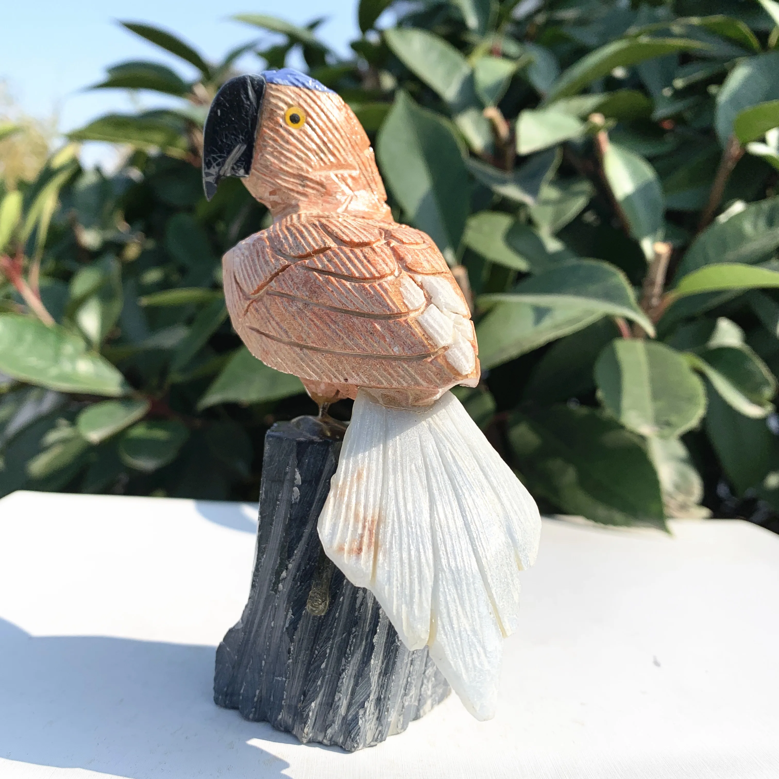 天然石,鳥の置物,オウム,家族の装飾のための宝石 - AliExpress 15