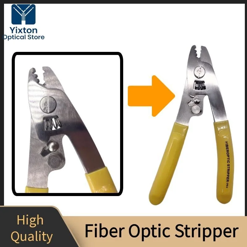 Pliers CFS-3 Stainless Steel 3-ports Fiber Optic Stripper Multifunctional Electrician's Wire Cutter and Stripping Tool