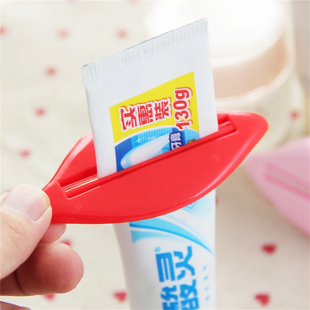 Two-color Optional Red Roll Squeeze Dispenser Simple To Use Bulk Toothpaste Holder Household Products Extruder Multipurpose 5.2g