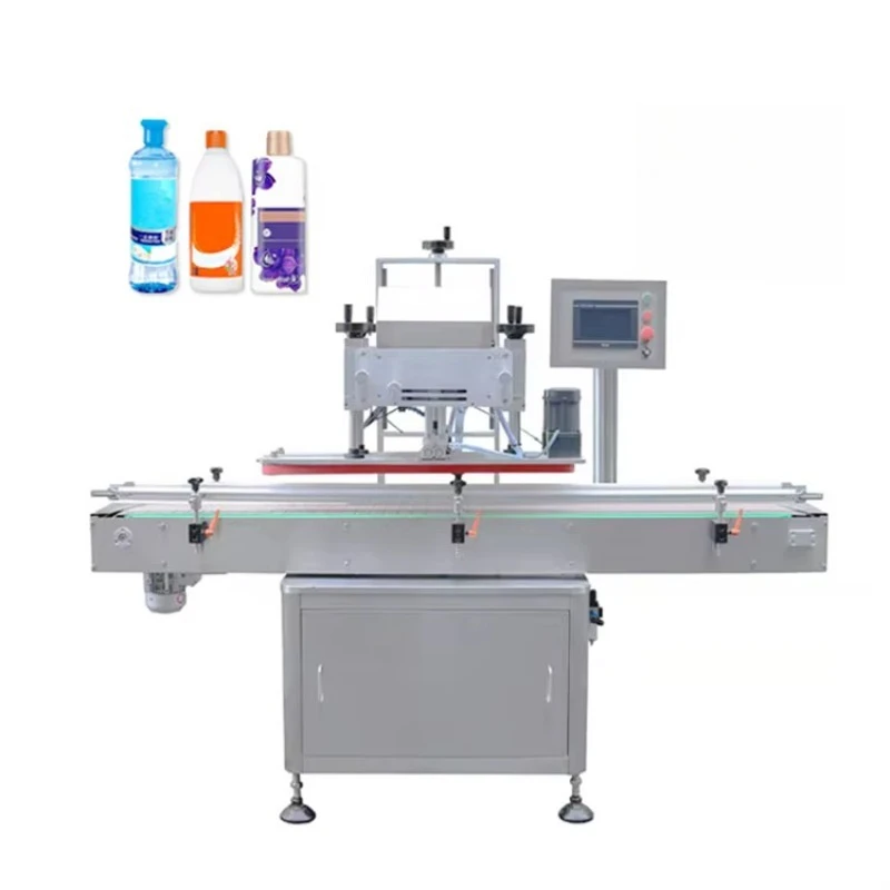 Automatic lifting and capping machine, bottle sorting and capping machine