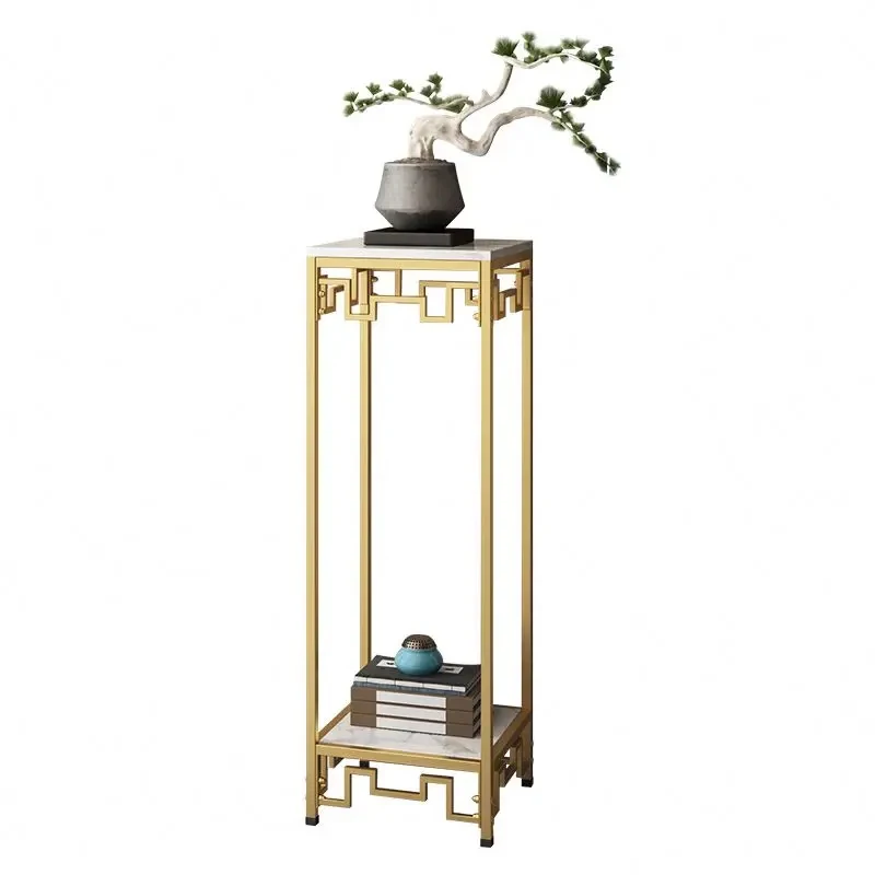 

Customize.Nordic Marble Flower a Few Iron Art Floor Style Flower Rack Living Room Light Luxury Furniture Rack Balcony Flower Sta