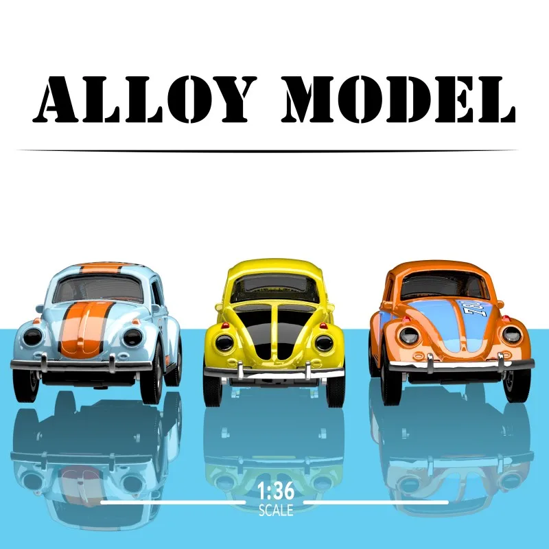 

1/36 Scale, Metal Pull Back Action Drives Car Forward Car, Model Toy for Gift