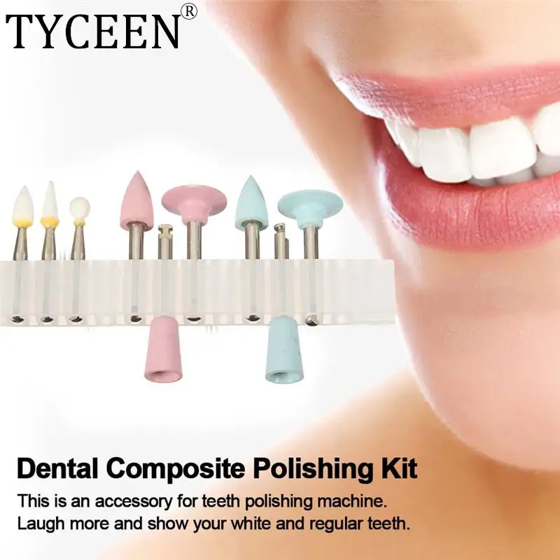 Dental Composite Polishing Kit for Low-Speed Handpiece Dentist Diamond Burs Contra Angle Teeth Polishing Kits RA0309 Polisher