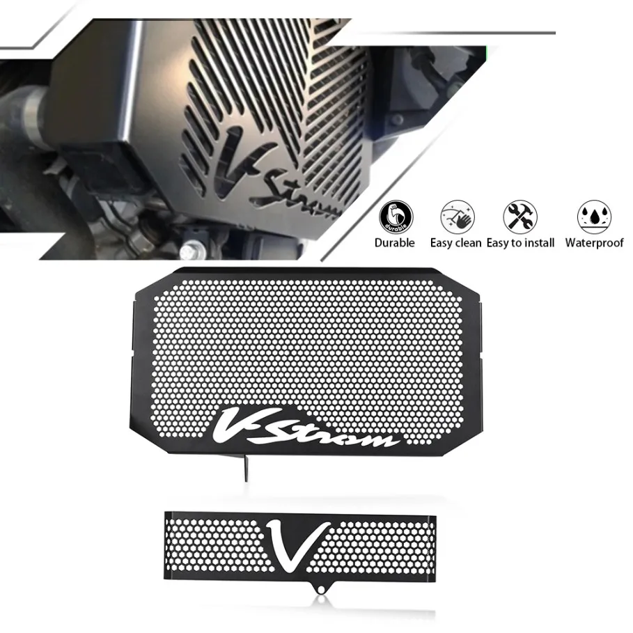 

For Suzuki V-STORM 650 VSTORM DL650 2004-2011 2010 2009 2008 2007 06 Radiator Guard Motorcycle Oli Cooler Protector Grille Cover