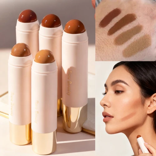 RARE BEAUTY-palo bronceador para contorno de cara, barra resaltadora iluminadora, resaltador brillante, colorete en barra, crema correctora, cosméticos