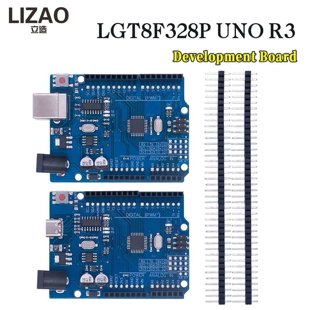 LIZAO LGT8F328P UNO R3 Control Board 16Mhz CH340G USB Serial Module Fully Replace ATmega328P For Arduino UNO R3 DIY Projects