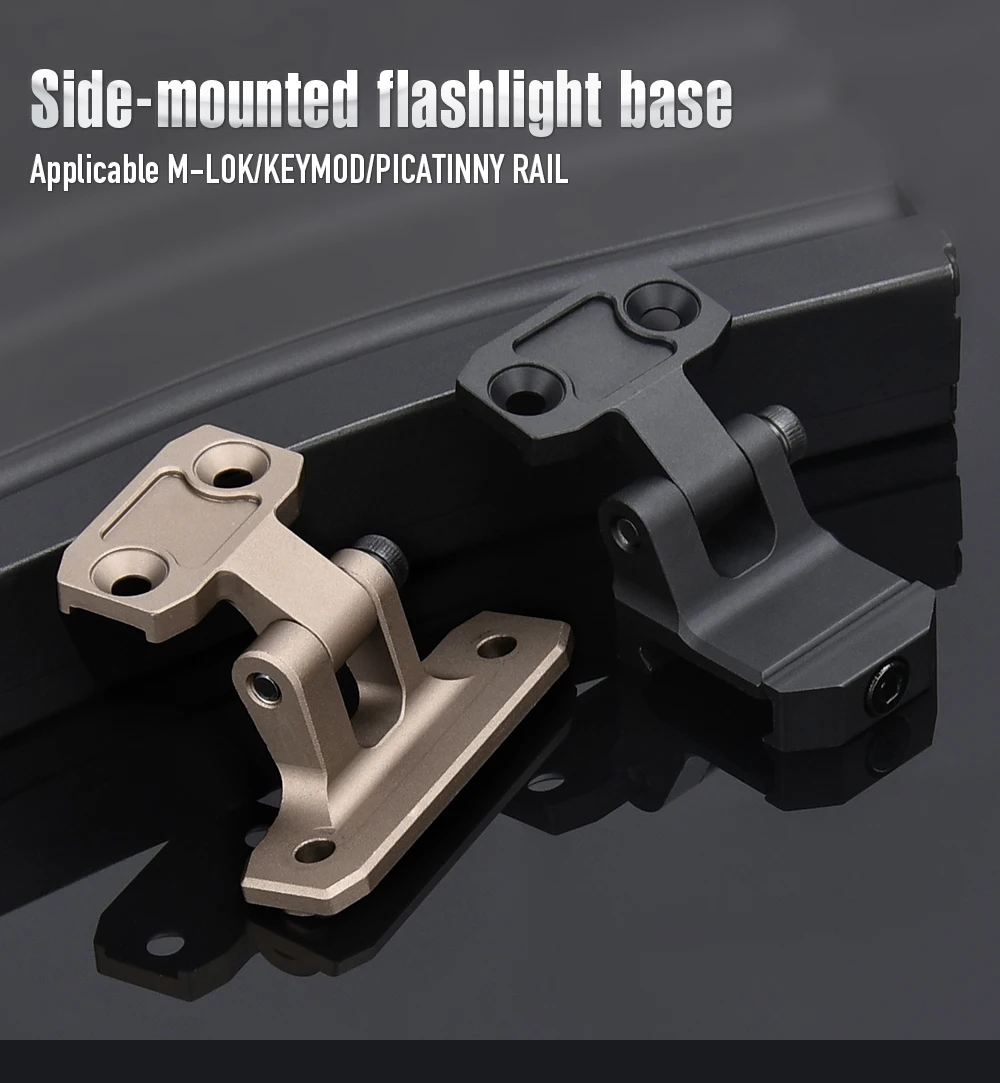 WADSN Taktische Taschenlampenhalterung Metall Keymod Picatinny-Schiene für M600 M300 Scout Light MCX MPX Airsoft Spielzeugwaffen Zubehör – Detail 1