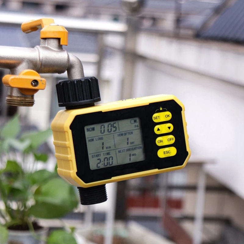 Nuevo controlador de riego Solar, grifo inteligente para jardín al aire libre, válvula de agua, controlador de riego automático para jardinería