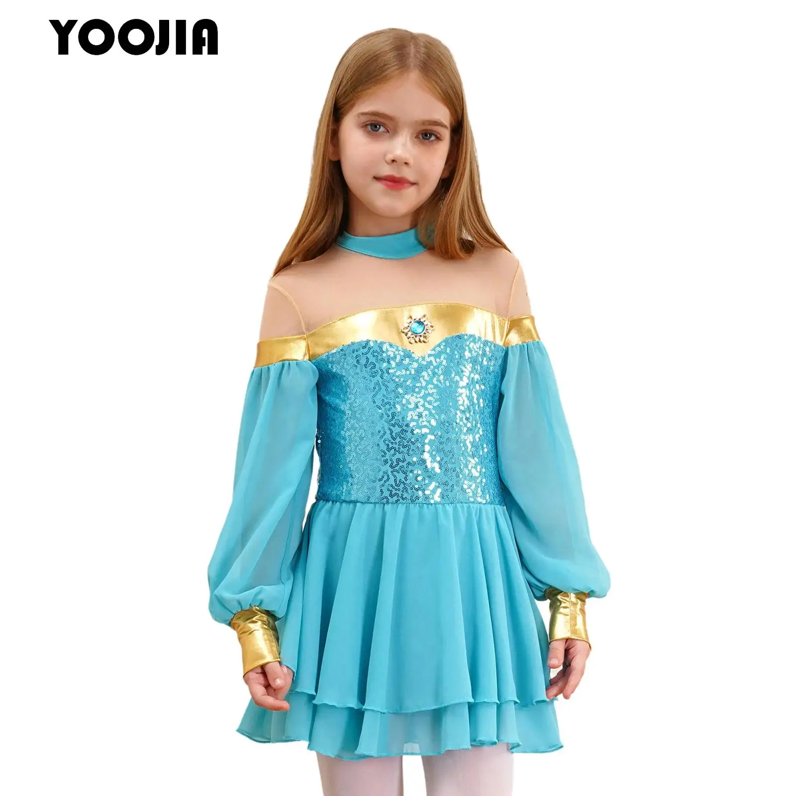 Kids Festival Arabian Princess Costumes Indian Dance Embroider Bollywood Jasmines Costume Party Halloween Cosplay Fance Dress