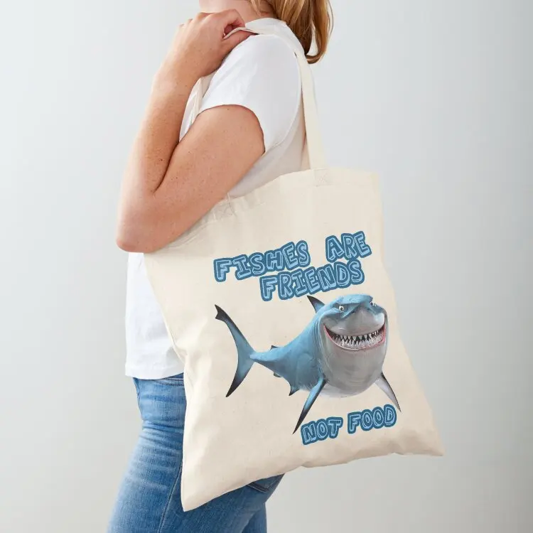 

Bruce the Great White Shark Tote Bag shopper bags tote bags aesthetic tote bag woman Women's bag