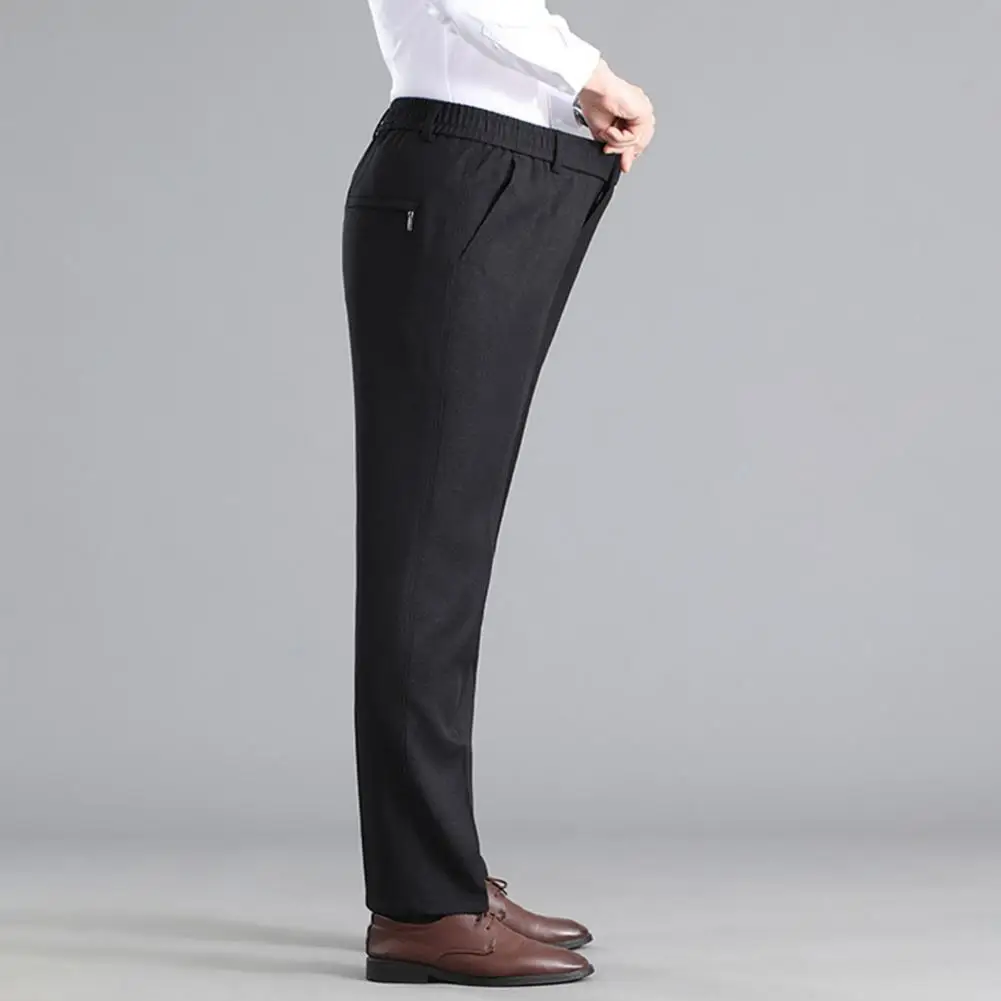 

Men Winter Dress Pants Men Dress Pants Men's Thickened Fleece Lined Dress Pants Warm Formal Suit Trousers Straight Leg Work Golf