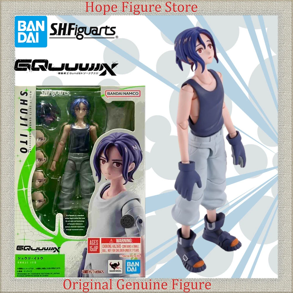 

Officially Licensed BANDAI SHFiguarts Shuji Ito Figure Anime Mobile Suit Gundam GQuuuuuuX Action Model Toy
