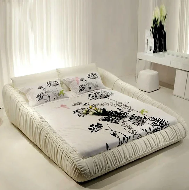 

Sofa Double Bed Castle Human Dog Floor Simple Massage Bed Tatami Modern Luxury Sleeping Princess Cama Solteiro Unique Furniture