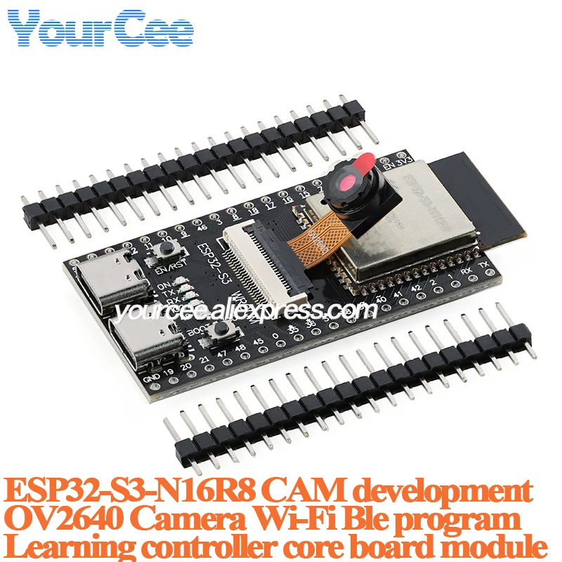 ESP32S3 ESP32-S3 WROOM N16R8 CAM 개발 코어 보드 모듈 OV2640/5640/OV3660 카메라 무선 WiFi+블루투스 모듈