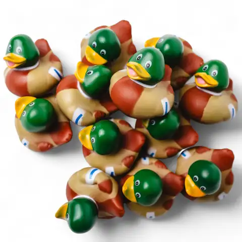 6/12/24 pcs Mallard Rubber Duckies - Rubber Duck Bath Toys and Jeep Ducks