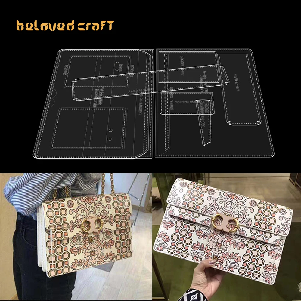 

BelovedCraft-Leather Bag Pattern Making with Acrylic Templates for Women's chain flip crossbody bag