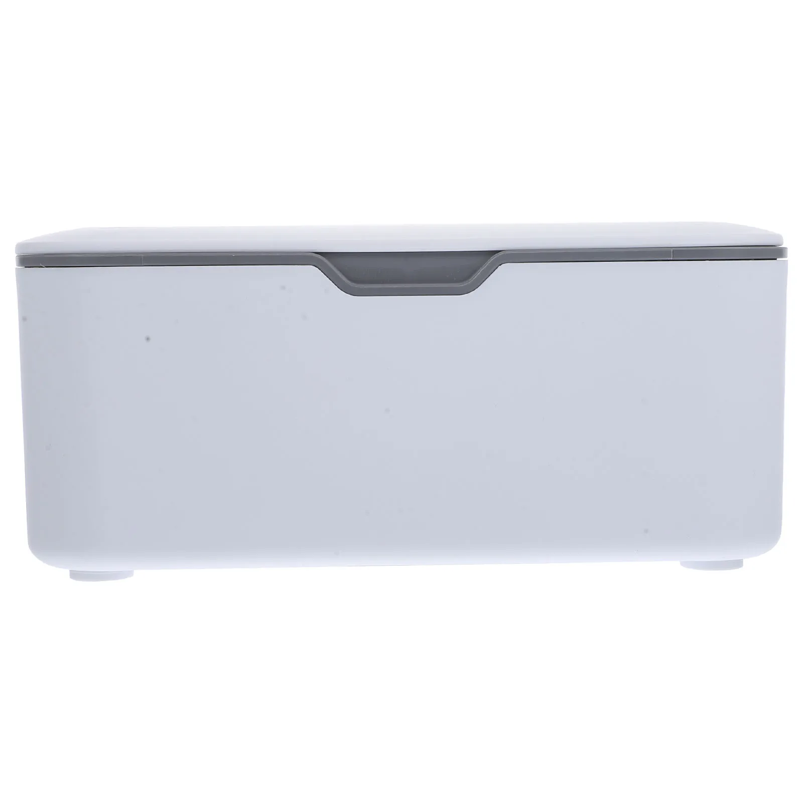 

Collapsible Wipe Box Tissue Holder Gray White Reusable Container Storage Dust Proof Modern Design Baby Bedding
