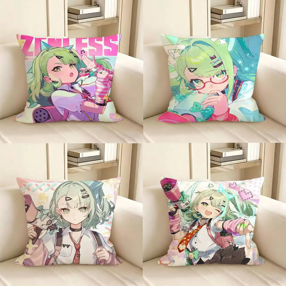 

SUNNA ZZZ Music Project Angels Of Delusion Pillow Case Fashion Square Pillowcase Bedroom Sofa Room Ins Decoration Leisure