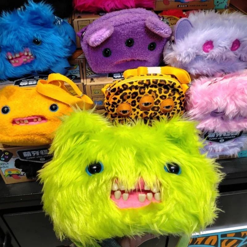 Original Fuggler Bagger Generation  Soft Plush Doll Crossbody Bag Teeth Monster Ugly Cute Funny Bag Birthday Gift Toys