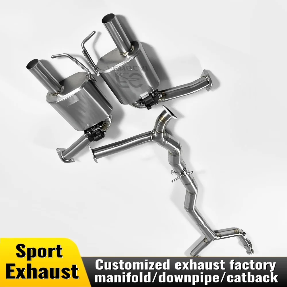 

Exhaust cat back for Benz C43 AMG 3.0T W205 2016-2019 titanium alloy exhaust pipe valve exhaust system muffler modification