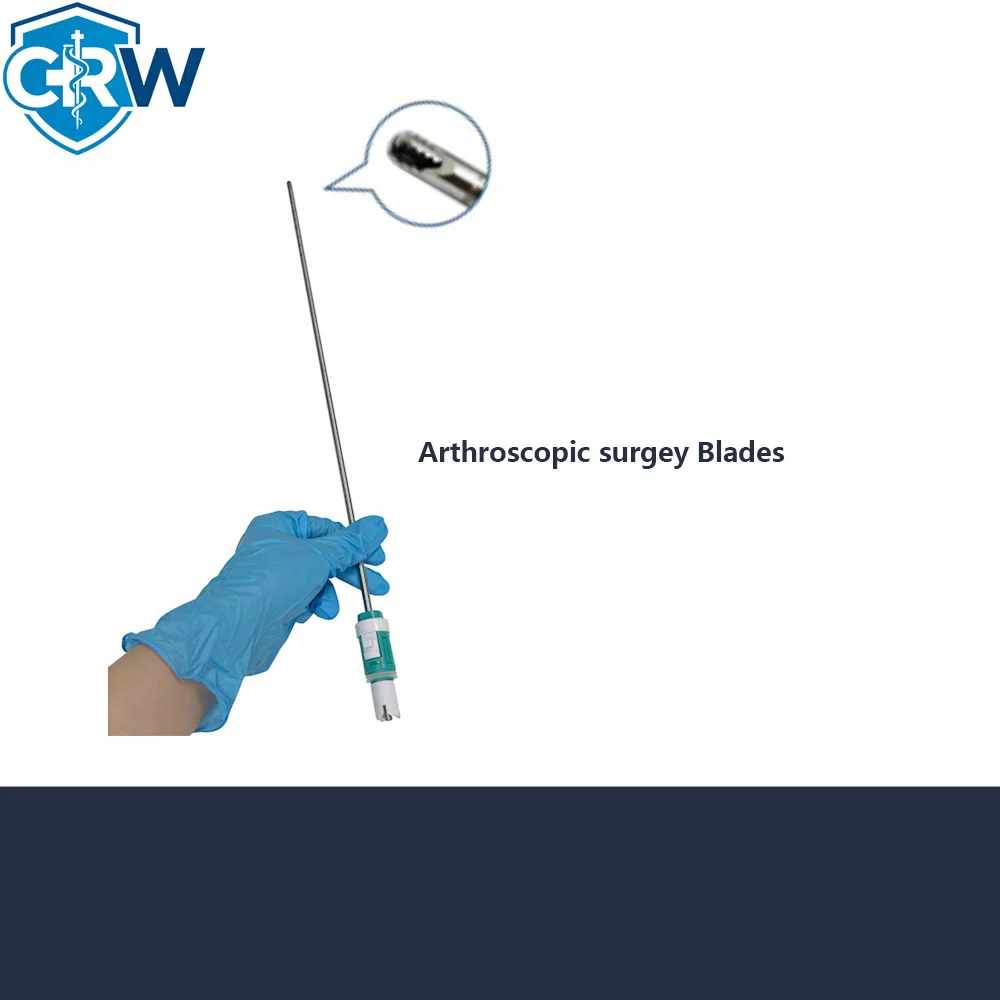 CRW Disposable Sterile Arthroscopic Planer 370mm   Shaver for Dog   Use 1.05mm Diameter 120 Degree FOV Waterproo
