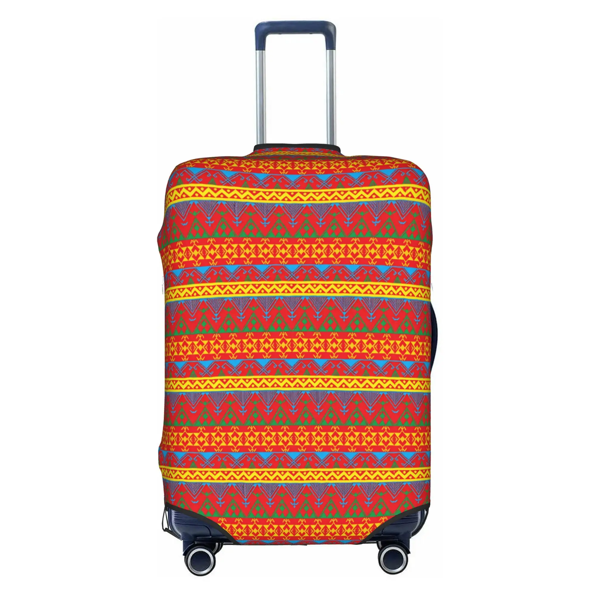 Kabyle Amazigh Berber Luggage Cover Cute Geometric Ethnic Texture Suitcase Protector Covers Suit For 18-32 inch