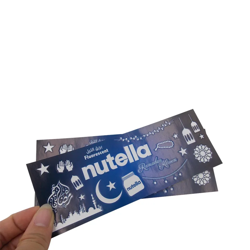 Custom. Anime Luminous Label Laser Adhesive Sticker Glow Sticker Transparent Adhesive Sticker PVC Cartoon Sealing Paste