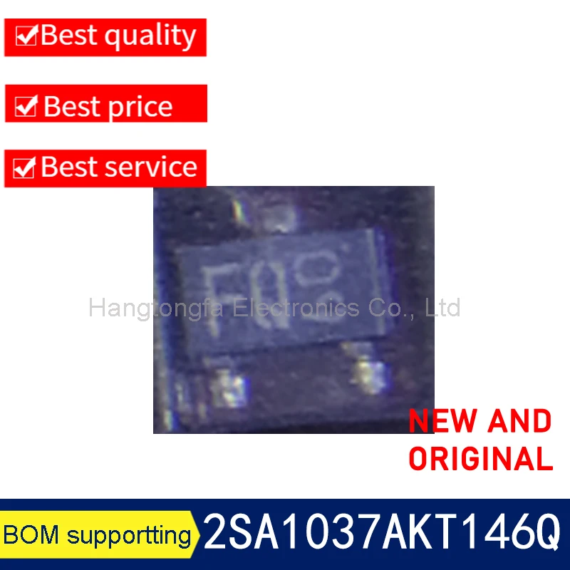 10PCS/LOT 2SA1037AK T146R 2SA1037AKT146Q  Mark FR  FQ TRANS PNP 50V 0.15A SOT-23 SMD  Transistor Diode