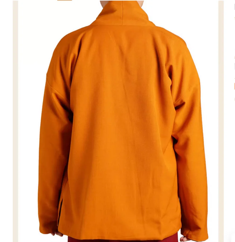 Spring and Autumn Chinese folk lama clothing men's double-layer jacket monk top double-sided wearable