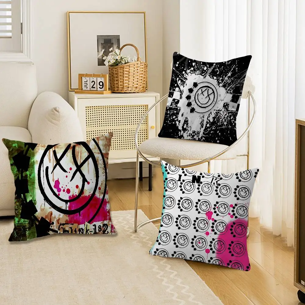 B-blink-182 Hot Band Cushion Cover Polyester Sofa Cushions Decorative Throw Pillows Home Decoration Pillowcover