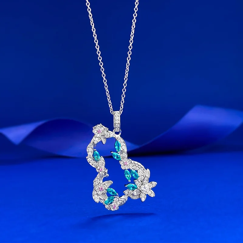 

Новое серебряное женское ожерелье S925 с виноградной лозой и тыквой, Palaiba, изысканная текстура Fulu