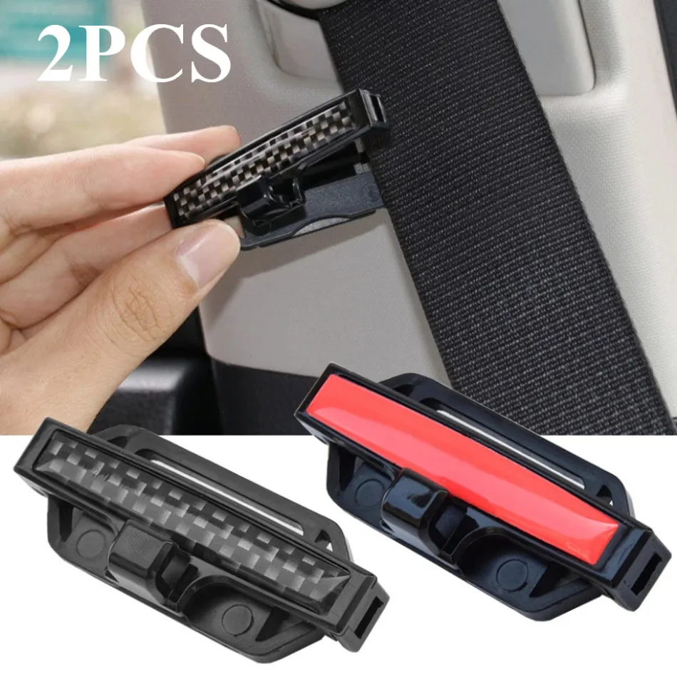 

2pcs Car Seatbelt Stopper Safety Belt Protection Clip Auto Accessories Car Adjustment Lock Seat Belt Clamp Buckle Fastener