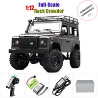 MN Remote Control Car 1:12 Scale, RTR Version, 2.4G, Four-wheel Drive, MN99S, Rock Crawler Defender, Children's Toy Truck, 1/12